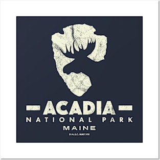 Acadia National Park - Moose Arrowhead Posters and Art